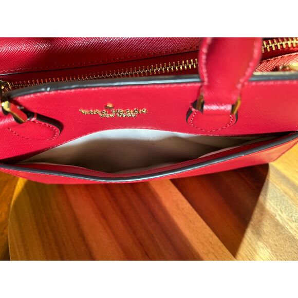 Kate Spade New York Madison Red Satchel Crossbody Small NWOT - Picture 5 of 11